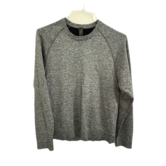 Lululemon Sweater Men's Size Small Grey Engineered Warmth Crew Merino Wool Blend - Picture 1 of 6
